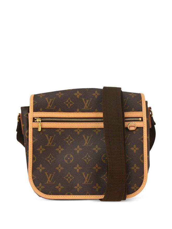 2008 Bosphore PM shoulder bag - women - Calf Leather/Canvas - One Size - Brown