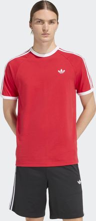 adidas T-Shirt ADIDAS ORIGINALS 3S TEE, Herren, Gr. XXL, better scarlet, Obermaterial: 100% Baumwolle, Rundhals, Shirts T-Shirt