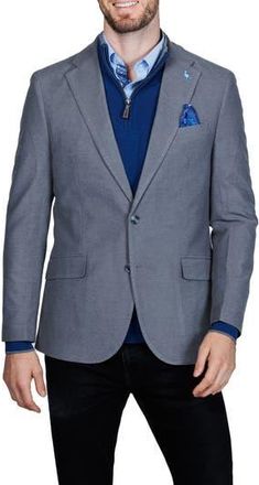 Tailorbyrd Lux Cashmere Touch Sport Coat in Grey at Nordstrom Rack, Size 46Short