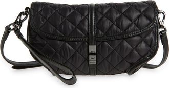 MZ Wallace Small Astor Convertible Quilted Leather Crossbody Clutch in Black at Nordstrom