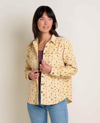 Toad & Co Womens Cascadia Long Sleeve Shirt in Barley Floral Print at Nordstrom, Size Medium