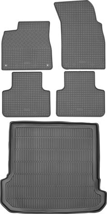 OEM Juego De Alfombrillas De Goma Para Coche Y Alfombrilla Para Maletero Para Audi Q7 Ii Suv A Partir De 2017