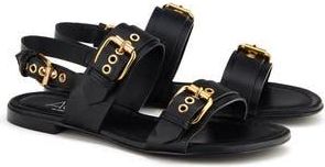 AGL Summer Slingback Sandal in Nero-Nero at Nordstrom Rack, Size 11.5Us / 41.5Eu