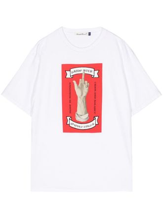 Undercover graphic-print cotton T-shirt - White