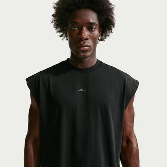 Nike Mens Standard Issue Dri-FIT Game Basketball Sleeveless Top in Black | IF2563-010