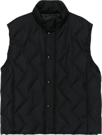 Giorgio Armani quilted down waistcoat - men - Fabric - 52 - Black