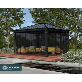 Palram Palram-canopia - Canopia Set De Mosquitero Para Dallas 3.6x4.3 M Cenador Negro