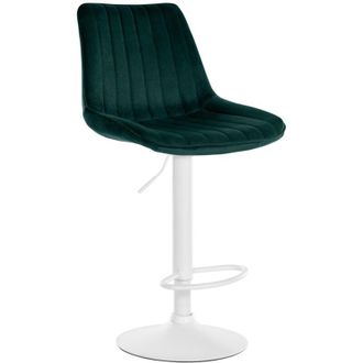 Clp Sgabello Toni Velvet verde bianco