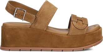 Hogan H703 Sandalo H - Dames - Sleehakken - Bruin - 36 1/2 EU - Su&egrave;de - Schoenen
