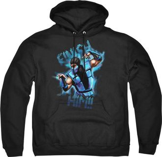 Gildan Mortal Kombat Klassic Finish Him!! Adult Pull Over Hoodie / Hooded Sweatshirt