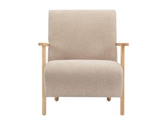 VENTE-UNIQUE.COM Sill&oacute;n cl&aacute;sico tela beige