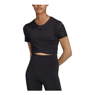 adidas (WMNS) adidas Solid Active Crop Top Asia Sizing Black HD8951