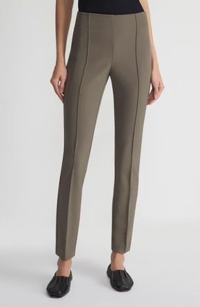 Lafayette 148 New York Gramercy Acclaimed Stretch Pants in Nougat at Nordstrom, Size 16