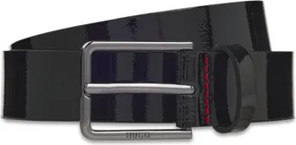 HUGO BOSS Patent-leather belt for business outfits