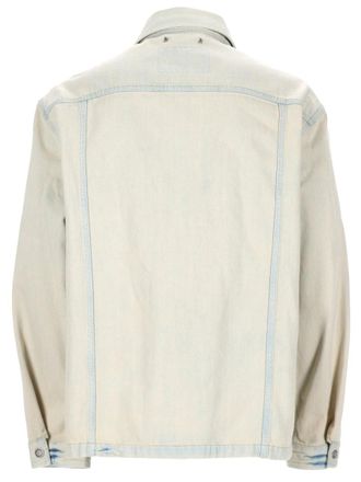 Golden Goose Embroidered Denim Jacket - Beige