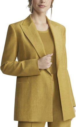 Lafayette 148 New York Peak Lapel Linen-Blend Blazer