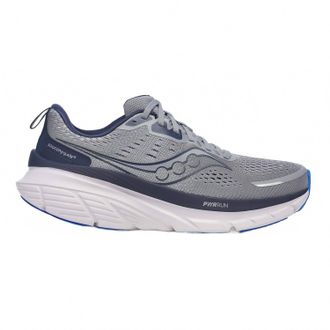 Saucony Mens Guide 18 Running Shoes In Grey/blue