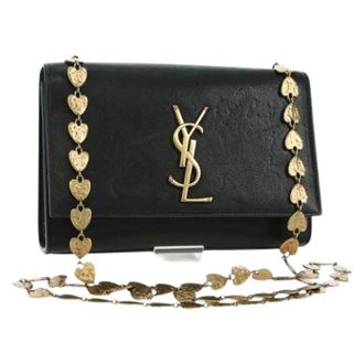 Saint Laurent Pre-owned Cross Body Bags, female, Black, Size: ONE SIZE Pre-owned Vintage Shoulder Bag