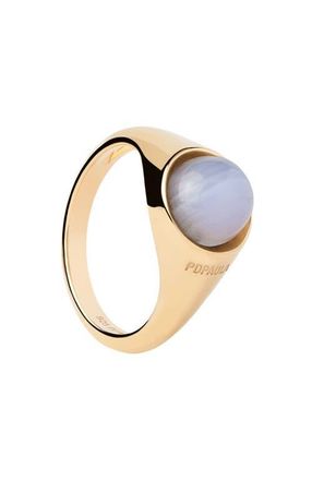 PD Paola Agate Moon Ring in Blue Lace at Nordstrom, Size 5.25