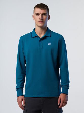 North Sails Polo Shirt Lange mouwen met kraagprint