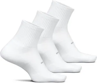 Feetures High Performance Max Cushion Quarter Tall Sock MoistureWicking Athletic Socks in Pure at Nordstrom, Size Small