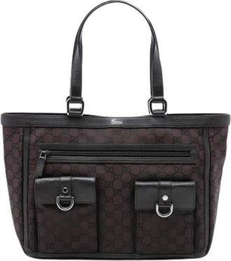 Gucci Pre-owned Tote Bags, female, Brown, Size: ONE SIZE Pre-owned Abbey D-Ring Tote Bag