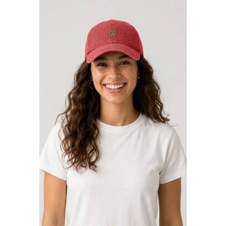 Dalix Pretzel Dad Cap in Washed Red at Nordstrom