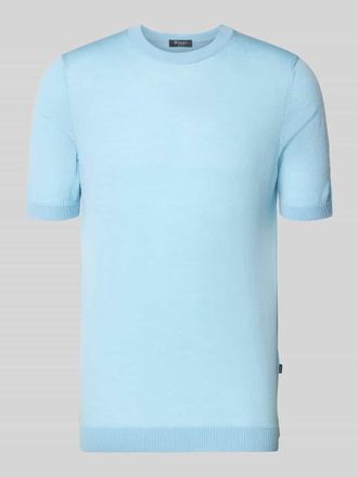 Maerz MAERZ Muenchen Strickshirt mit Rundhalsausschnitt in Aqua, Gr&ouml;&szlig;e 48