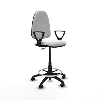 Piqueras y Crespo Silla De Oficina Piqueras Y Crespo Bfn01rn Blanco Alta