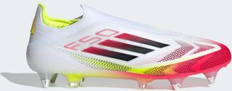 adidas adidas Performance Unisex F50 Elite Laceless Soft Ground Boots - White - Size UK 12.5