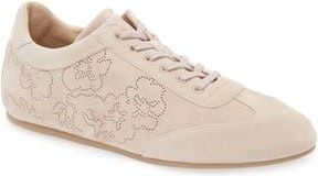 Stuart Weitzman Cruz Perforated Suede Sneaker in Cipria at Nordstrom Rack, Size 8