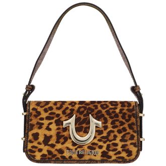 True Religion Snake & Leopard Horseshoe Hardware Flap Shoulder Bag - Multi
