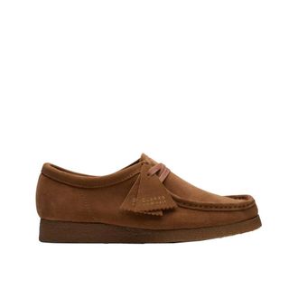 Clarks Stijlvolle Wallabee Schoenen - Heren - Veterschoenen - Bruin - 42 1/2 EU - Leer - Schoenen