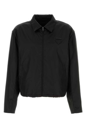 Prada Black Shirt Collar Jacket