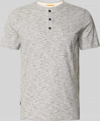 Camel Active T-Shirt mit Brusttasche Modell Henley in Offwhite, Gr&ouml;&szlig;e XL