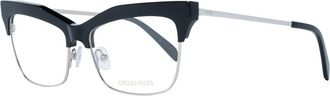Emilio Pucci Black Metal & Plastic Glasses Womens (Frames)