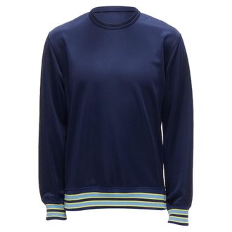 Comme Des Gar&ccedil;ons COMME DES GARCONS Homme Deux 2018 yellow rib navy football jersey sweatshirt M