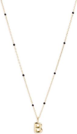 Argento Vivo Initial Pendant Necklace in Gold B at Nordstrom