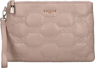 Ga&euml;lle Paris Faux Leather Clutch - Dames - Clutches - Beige - ONE Size - Leer - Tassen