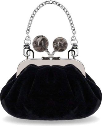 Weekend by Max Mara CLUTCH PASTICCINO NOCINO VELLUTO NERO MAX MARA WEEKEND