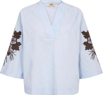 Mos Mosh Blouses - Dames - Blouses - Blauw - XS - Overhemden