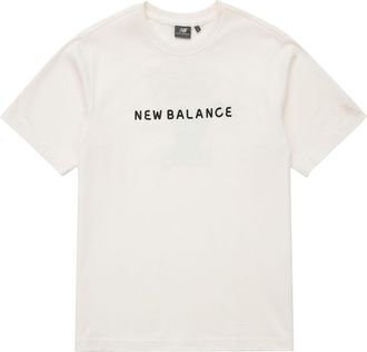 New Balance Logo Tee Asia Sizing White Black 5ED26201-IV
