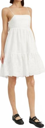 En Saison Doreen Mini Dress In Off White