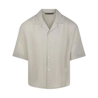 Ami Short Sleeve Shirts, male, White, Size: XL Short Sleeve Boxy Shirt