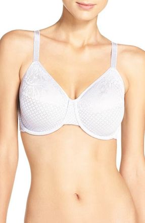 Wacoal Visual Effects Underwire Minimizer Bra in White at Nordstrom, Size 40Ddd