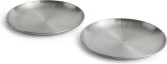 HAY Juego de 2 platos de acero para exteriores - grandes