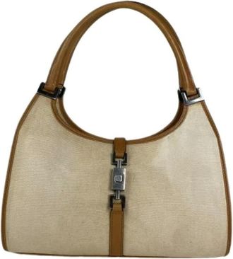 Gucci Pre-owned Shoulder Bags, female, Beige, Size: ONE SIZE Pre-owned Shoulder Bag
