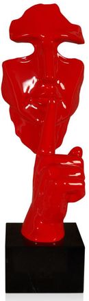 ADM Design-Skulptur Abstraktes Männergesicht - Rot