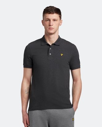 Lyle & Scott Polo SS Plain Polo Shirt Grijs