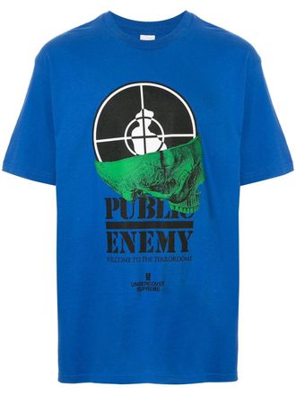 SUPREME T-shirt met print - Blauw